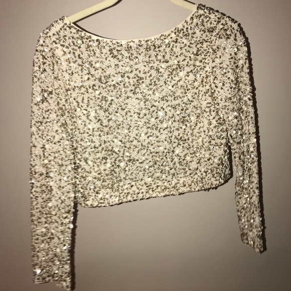 Alice and Olivia sparkling crop ✨